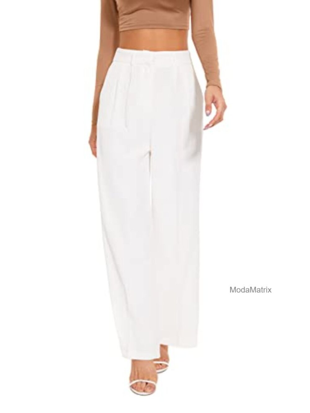 Wide Leg Dress Pants High Waisted Business Casual Work Slacks